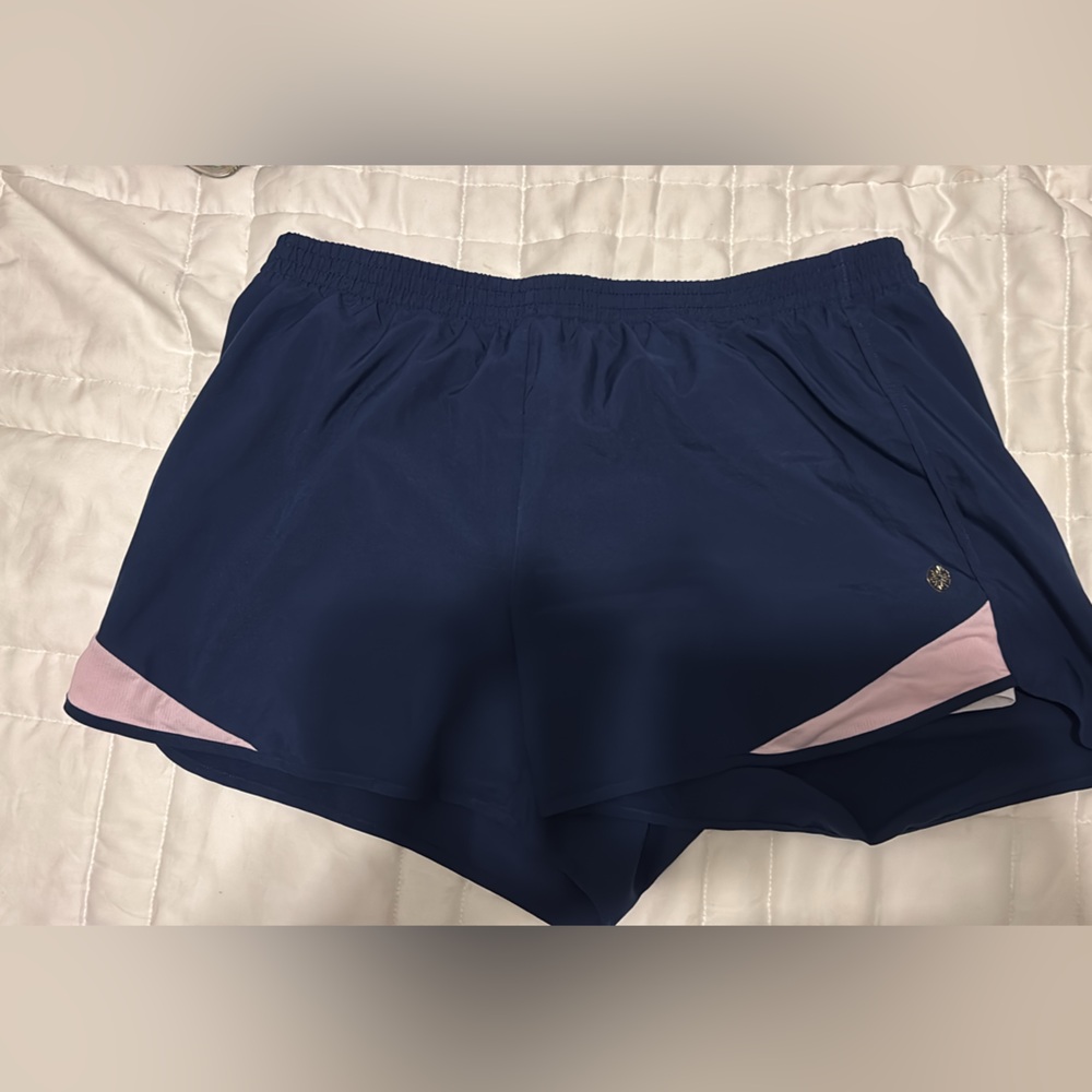 Lilly Pulitzer Navy and Light Pink Athletic Shorts